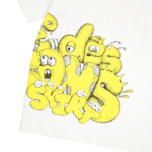 Comme des Garçons SHIRT X KAWS SHORT SLEEVE T-SHIRT - WHITE/PRINT