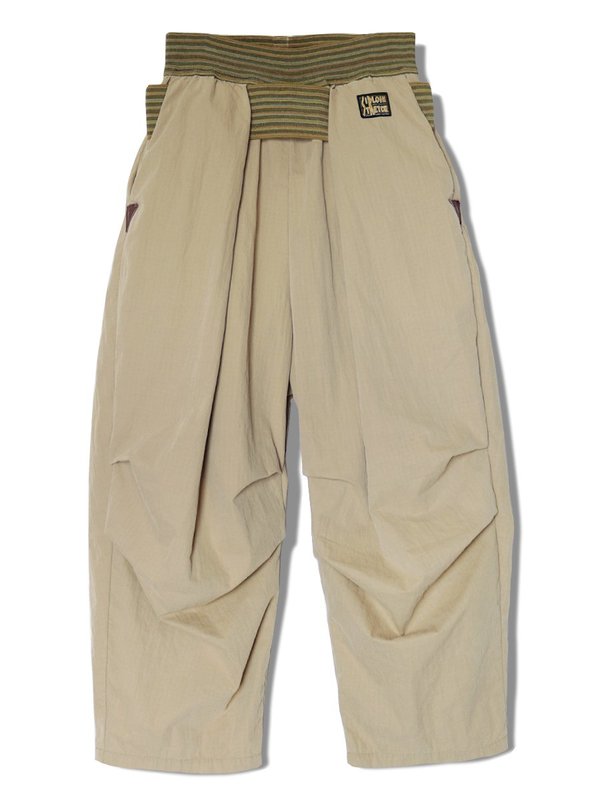 KAPITAL リップストップ ARMYシモキタジャンボパンツ Kapital Ripstop ARMY SHIMOKITA Jumbo Pants - Beige | Garmentory