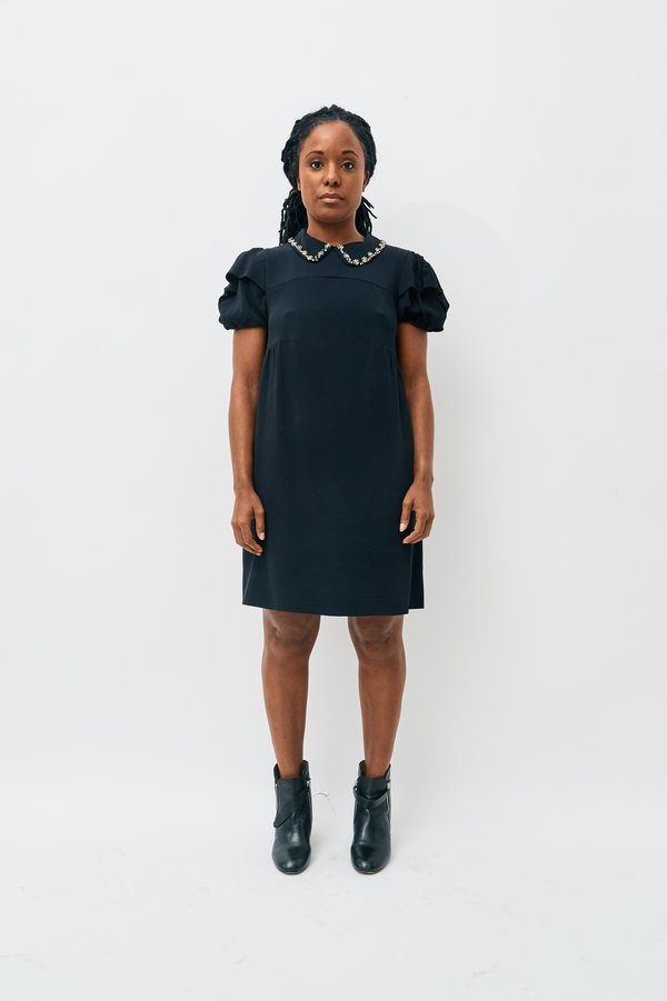 knee length dresses for ladies Miu Miu Short Dress In Stretch Bouclé main image 0