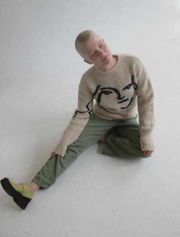 Anita Face Sweater - Ecru | Garmentory