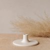 THE FLORAL SOCIETY Ceramic Taper Holder - White - Thumbnail 1