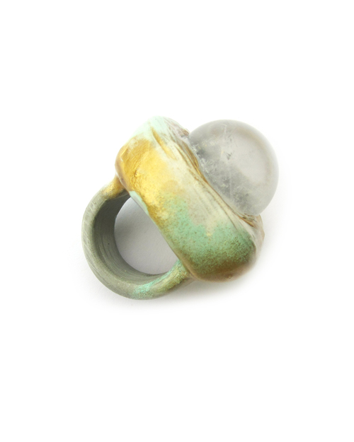 Adina Mills The Knowing Quartz Globe Ring Adina Mills The Knowing Quartz Globe Ring