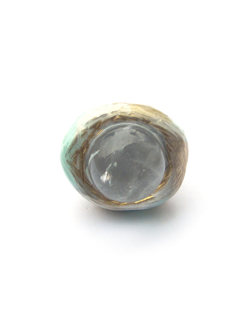 Adina Mills The Knowing Quartz Globe Ring Adina Mills The Knowing Quartz Globe Ring