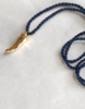SANDRALEXANDRA Gold Chilli Silk Necklace - Gold/Navy - Thumbnail 2