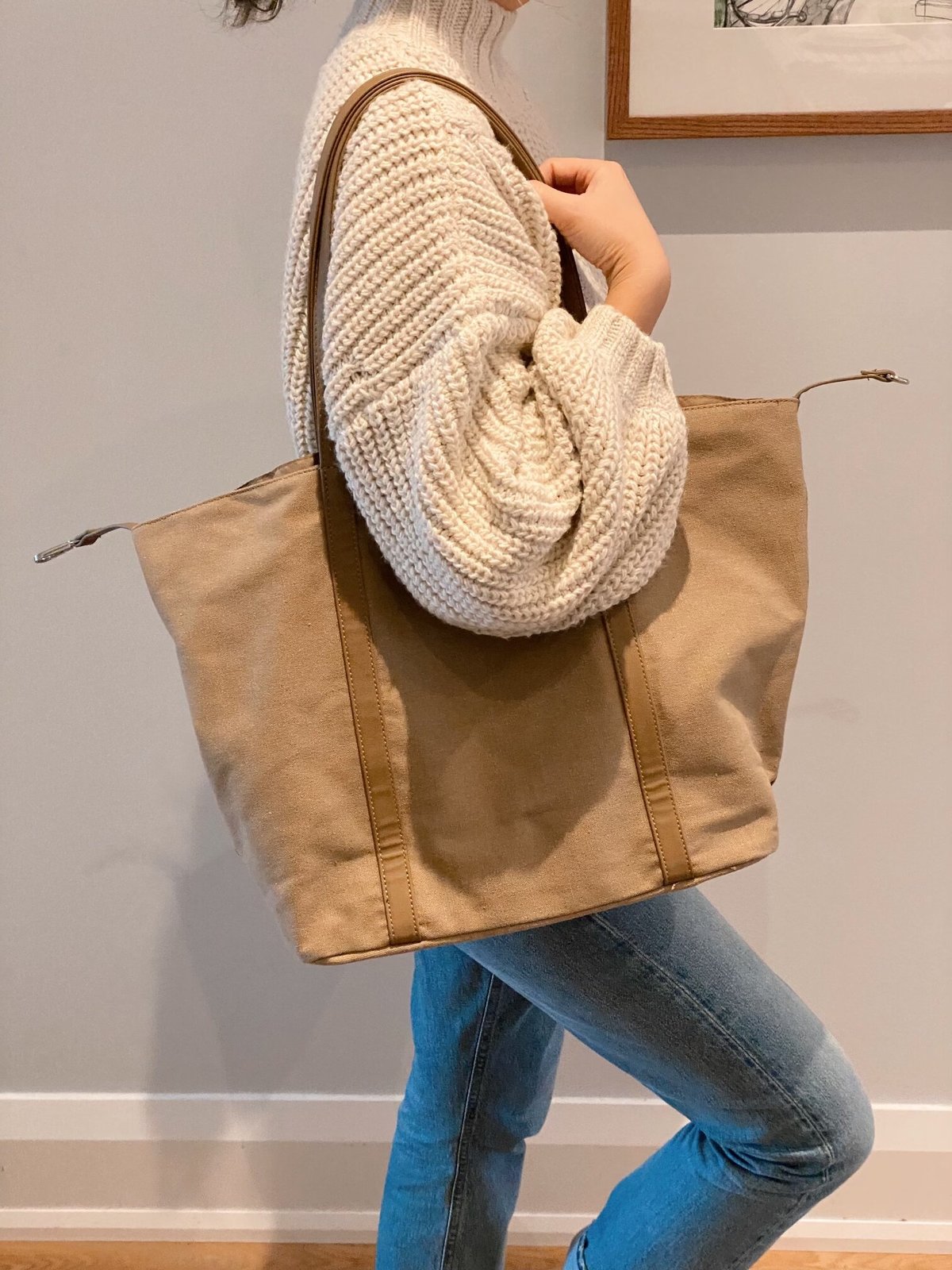 Chance & Fate Canvas Tote - Black/Sand - Image 1 of 3