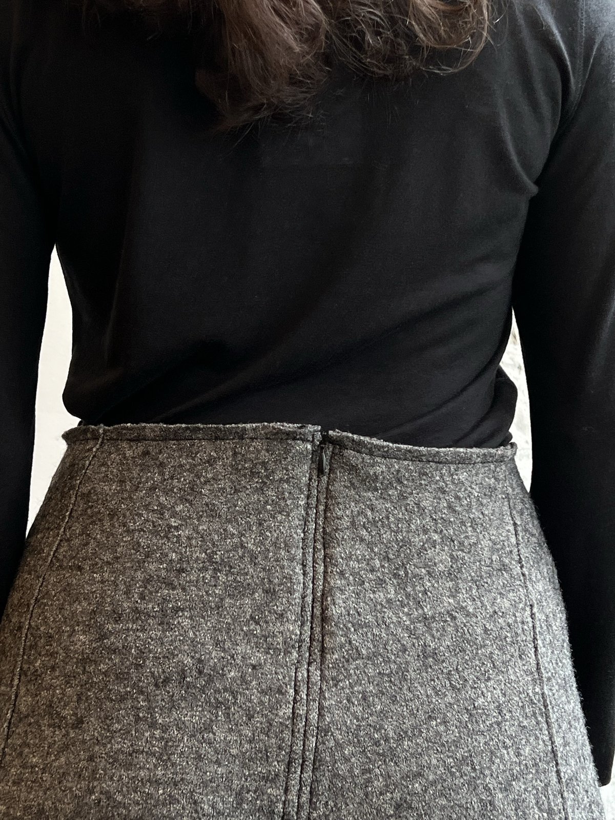 Grind and Glaze Linear Skirt Charcoal Garmentory