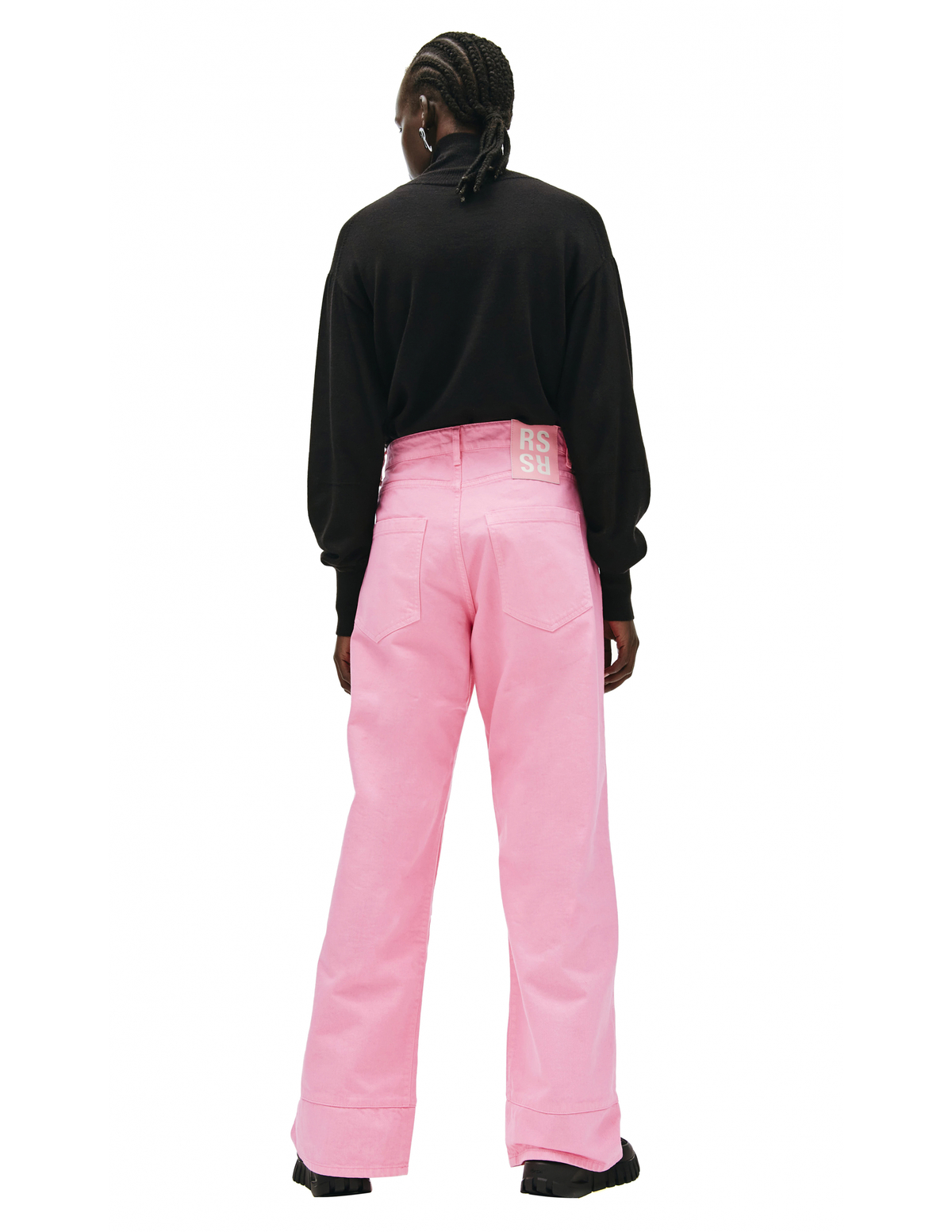 パンツ RAF SIMONS Women Straight Pants 221W317 PINK 13786878XQ_12_f.jpg