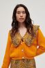 Ganni Soft Wool Cardigan - Bright Marigold - Thumbnail 2