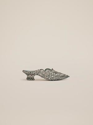 Y/Project x Melissa Court Point Mule, Silver/Blue | Garmentory