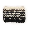 Mischa Lampert  stripe small snood - black and white - Thumbnail 4