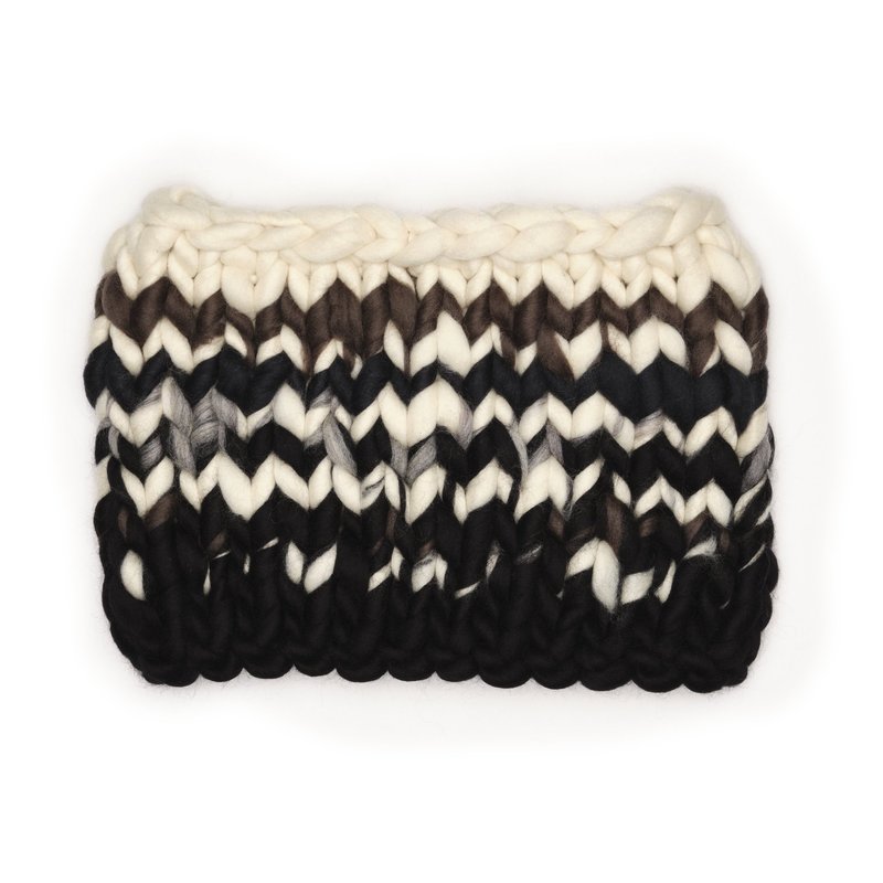 Mischa Lampert  stripe small snood - black and white