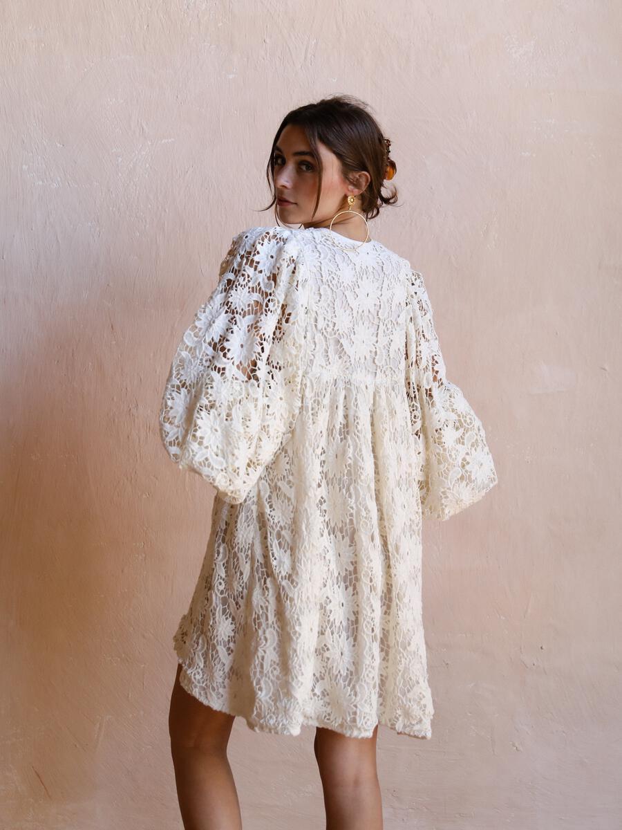 Mille Daisy Dress White Garmentory