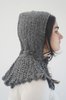 Beklina Lace Collared Hood - Marl Black - Thumbnail 6