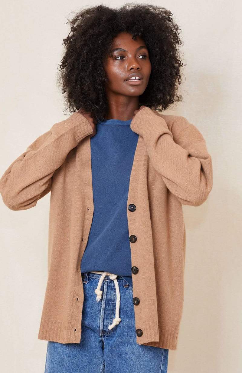 トップス DEMYLEE for Ron Herman Linen Cardigan DEMYLEE for Ron Herman Men Milano Rib Cardigan 10.7(Sat) New