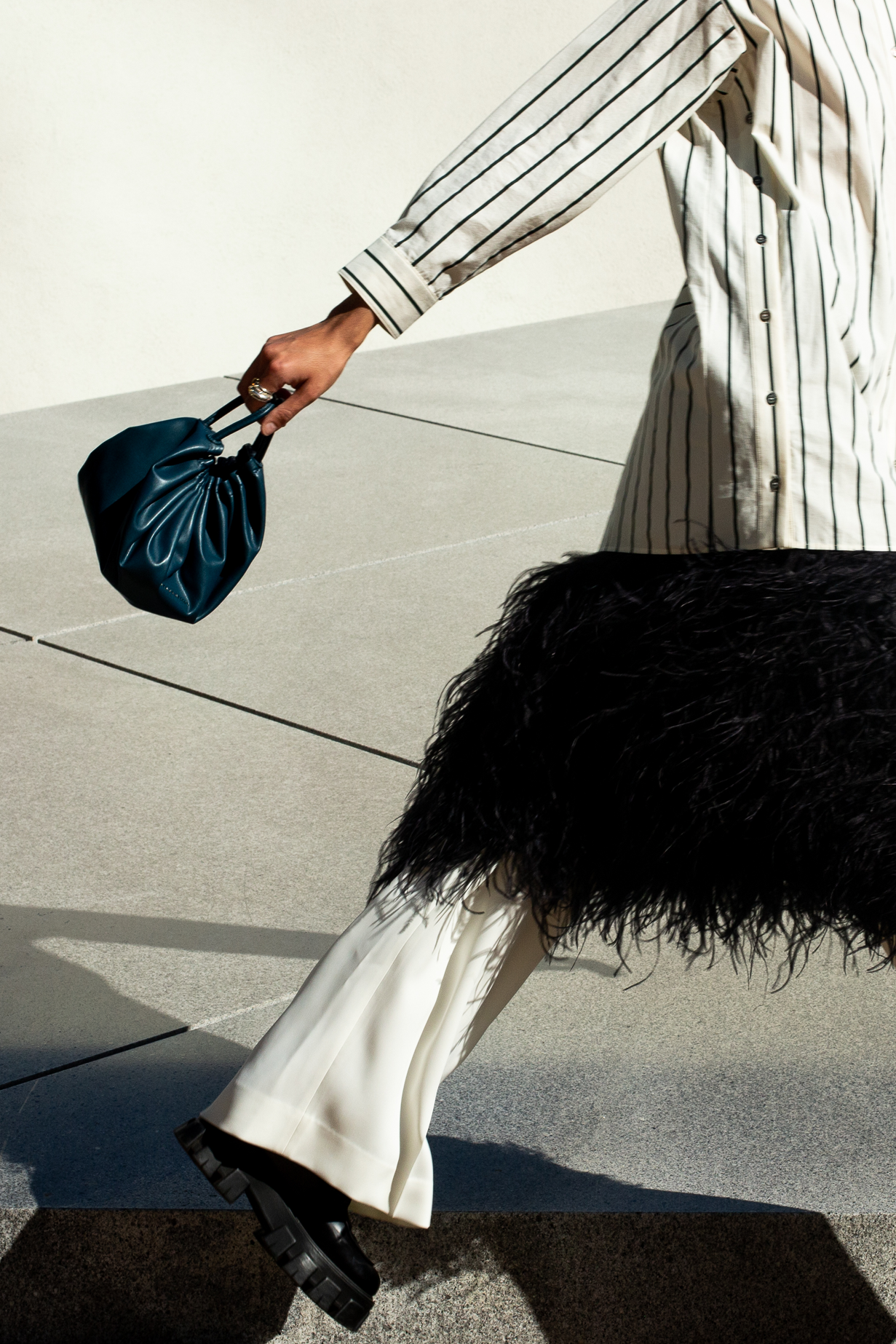 Vegan Leather Scrunch Bag | Garmentory