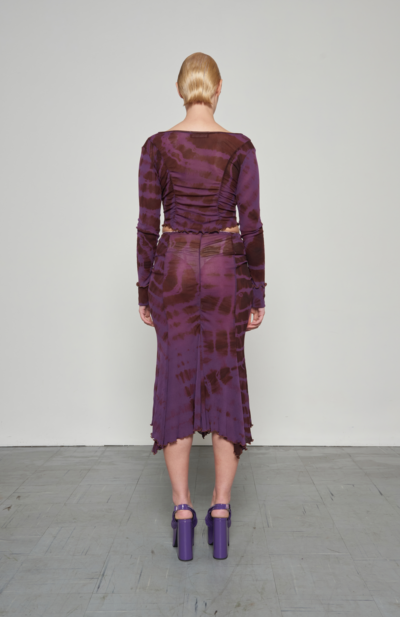 MAROSKE PEECH Butterfly Skirt -  Purple