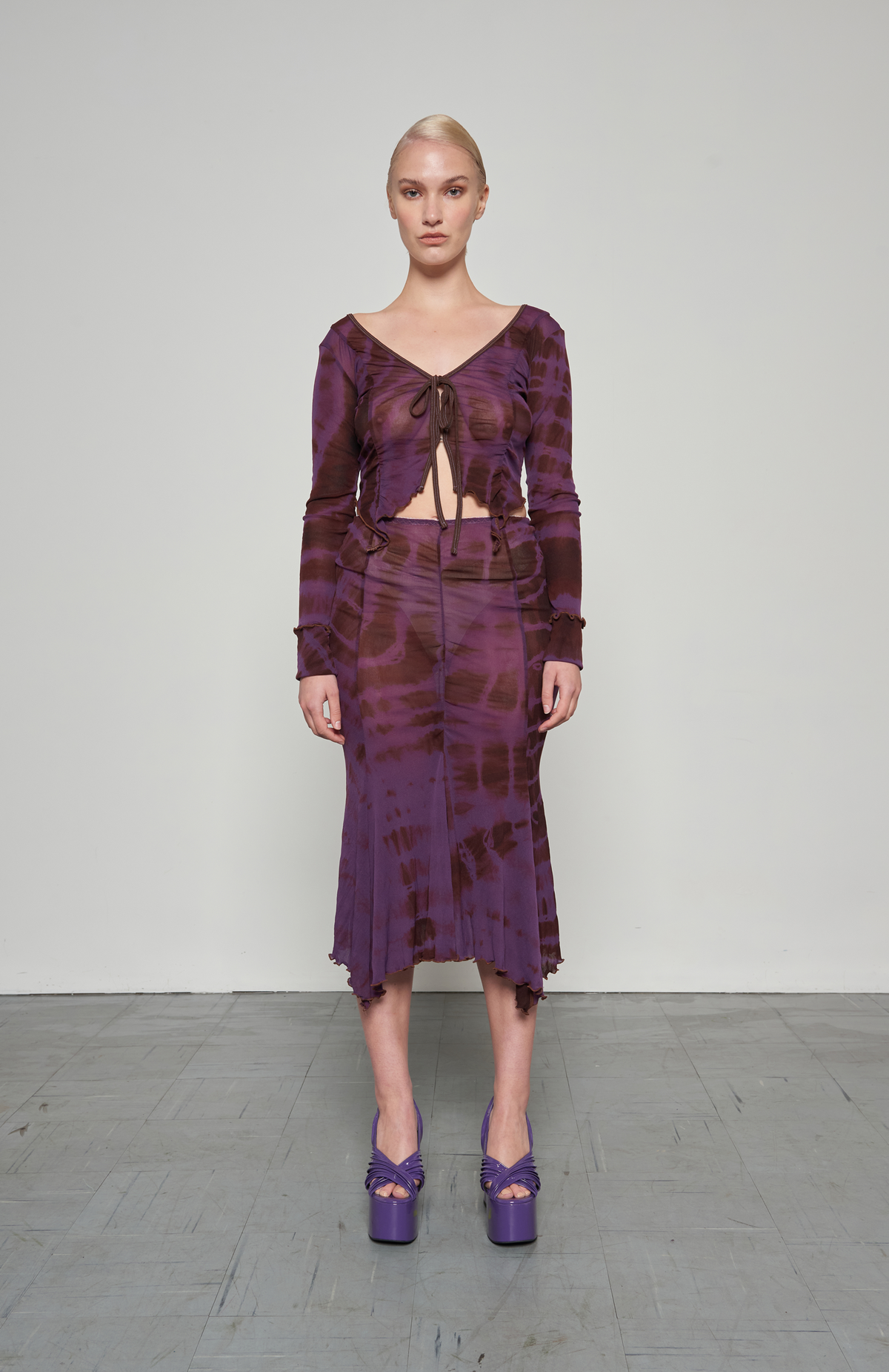 MAROSKE PEECH Butterfly Skirt -  Purple - Image 5 of 6