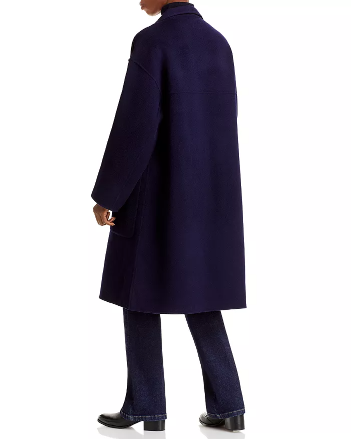 Vanessa Bruno Pavel Coat Bleu Marine Garmentory