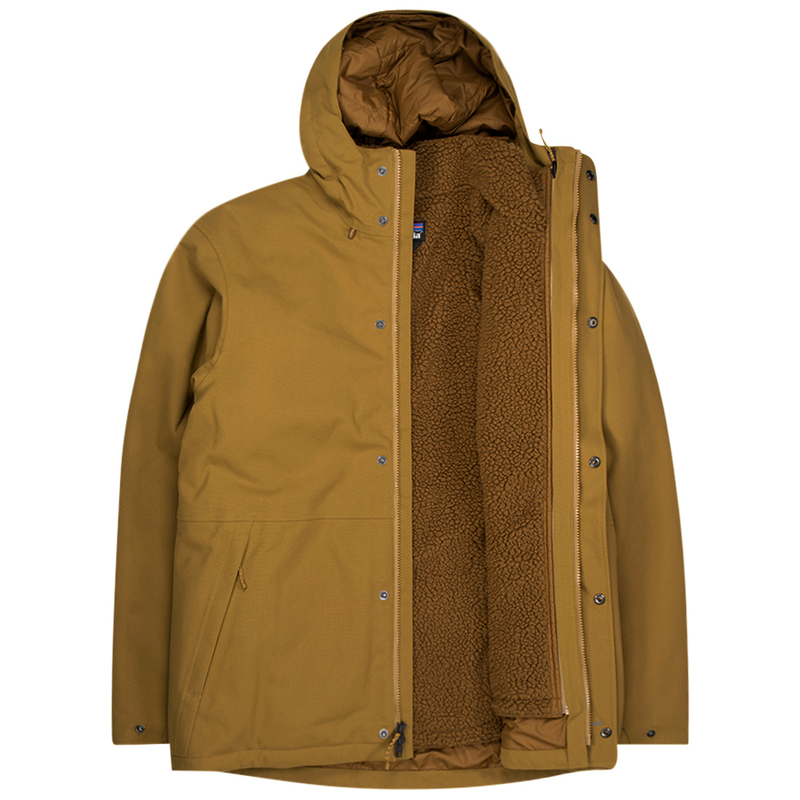 Patagonia lone mountain 3-in-1 jacket mulch brown Garmentory