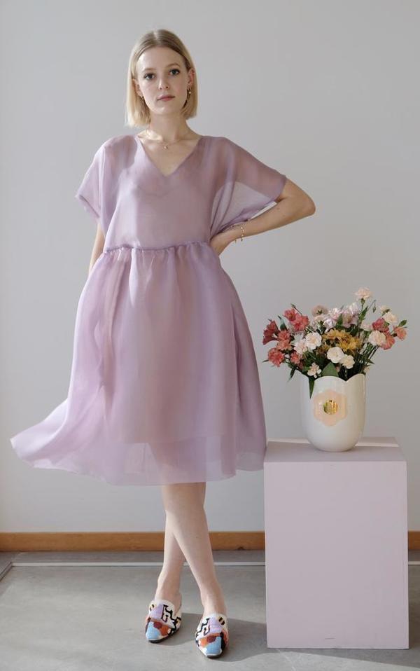Nomiah Tulip Dress - Lavender