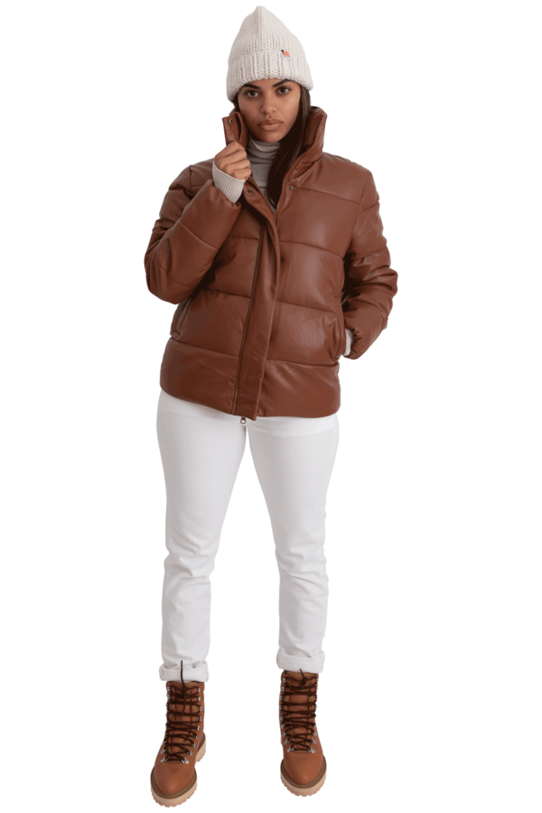 tan padded jacket