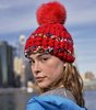 mischa lampert - chroma beanie pomster + tomato xl pom - Thumbnail 1
