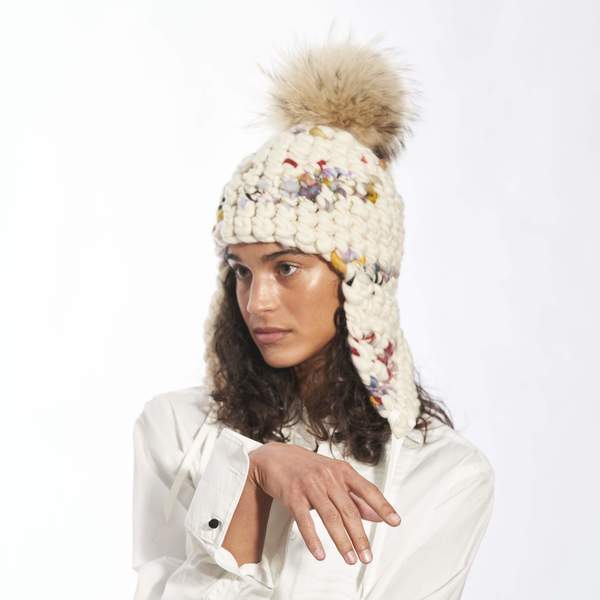 MISCHA
LAMPERT TWOMBLY FRO TRI RACCOON
BEANIES - WHITE mischa lampert - twombly fro tri + raccoon xl pom | Garmentory main image 2