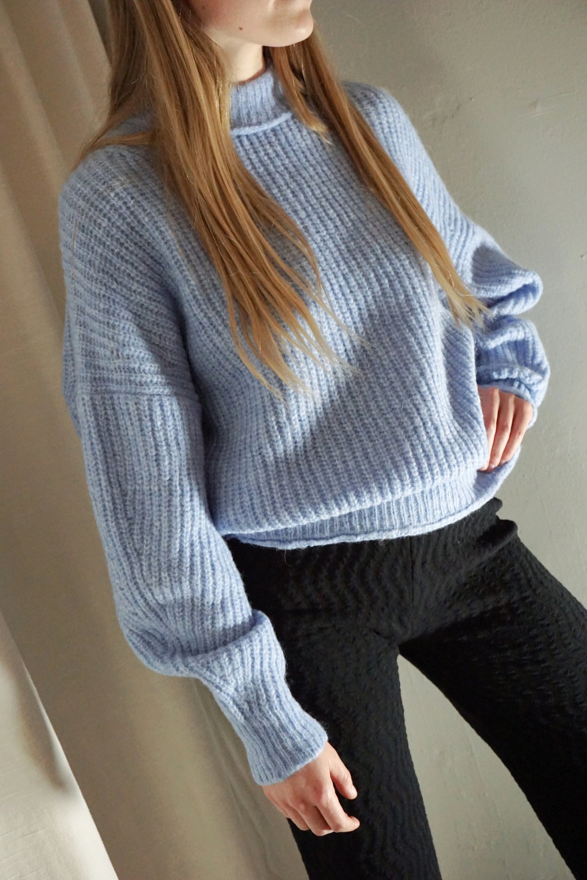 RUS WAKUSEI SWEATER -LIGHT BLUE | Garmentory