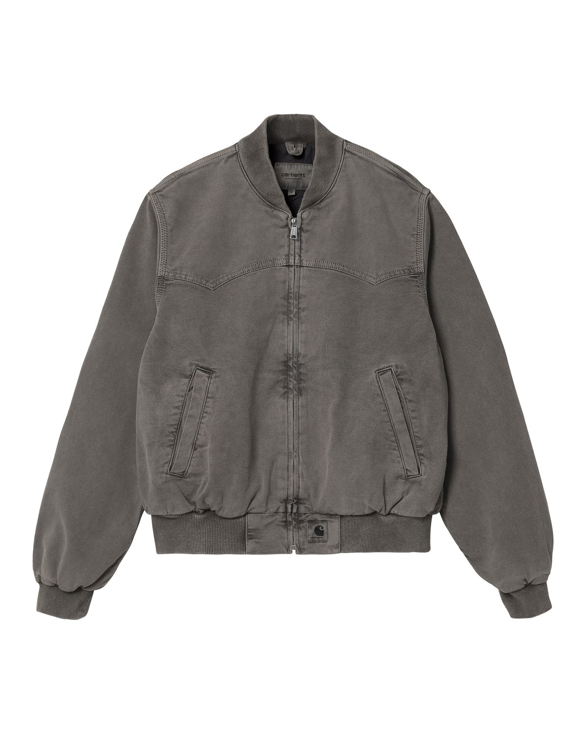 CARHARTT WIP W SANTA FE BOMBER JACKET - BLACK FADED | Garmentory