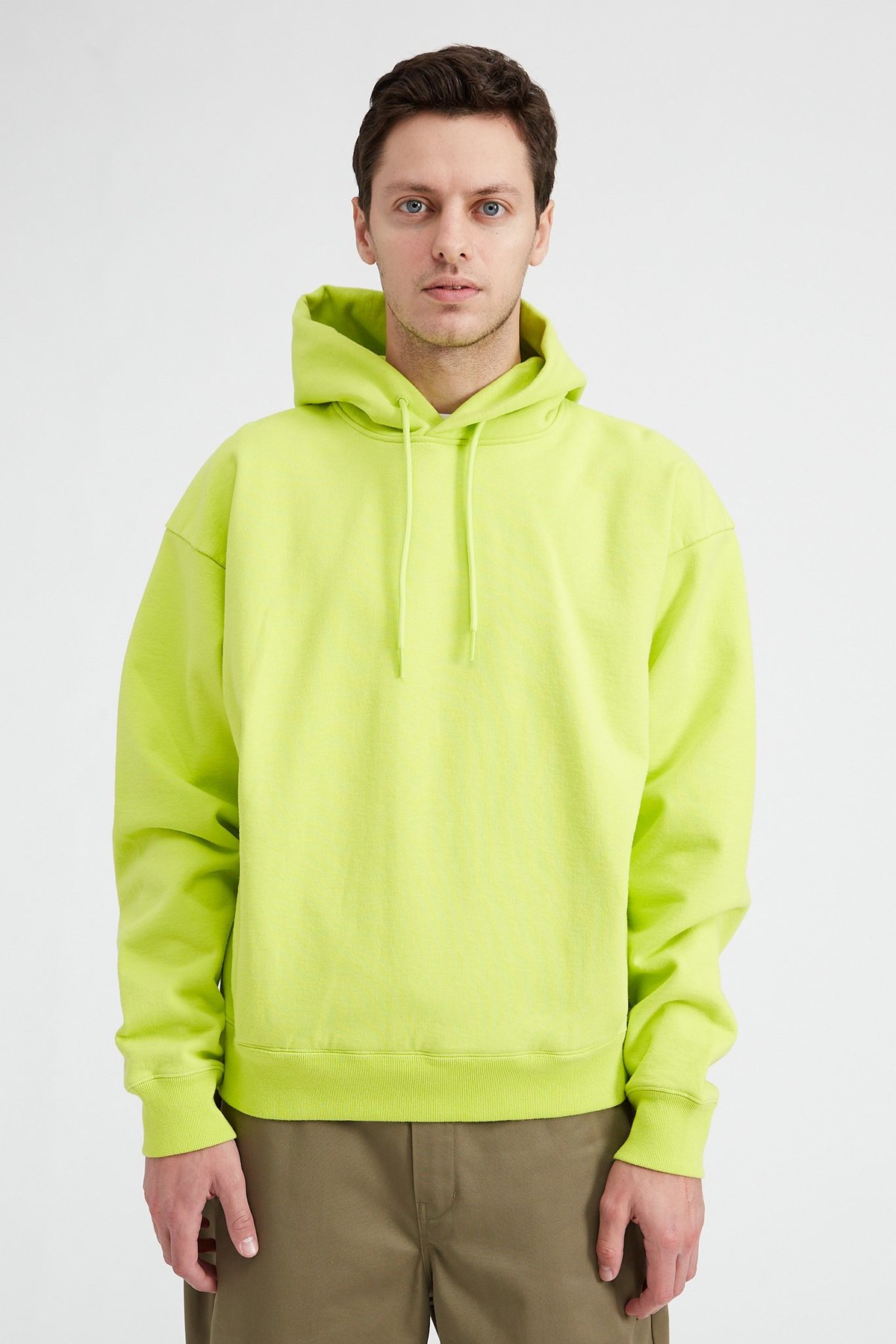 パーカー MARTINE ROSE CLASSIC HOODIE NEON YELLOW Martine Rose Classic Hoodie - Apple Green | Garmentory