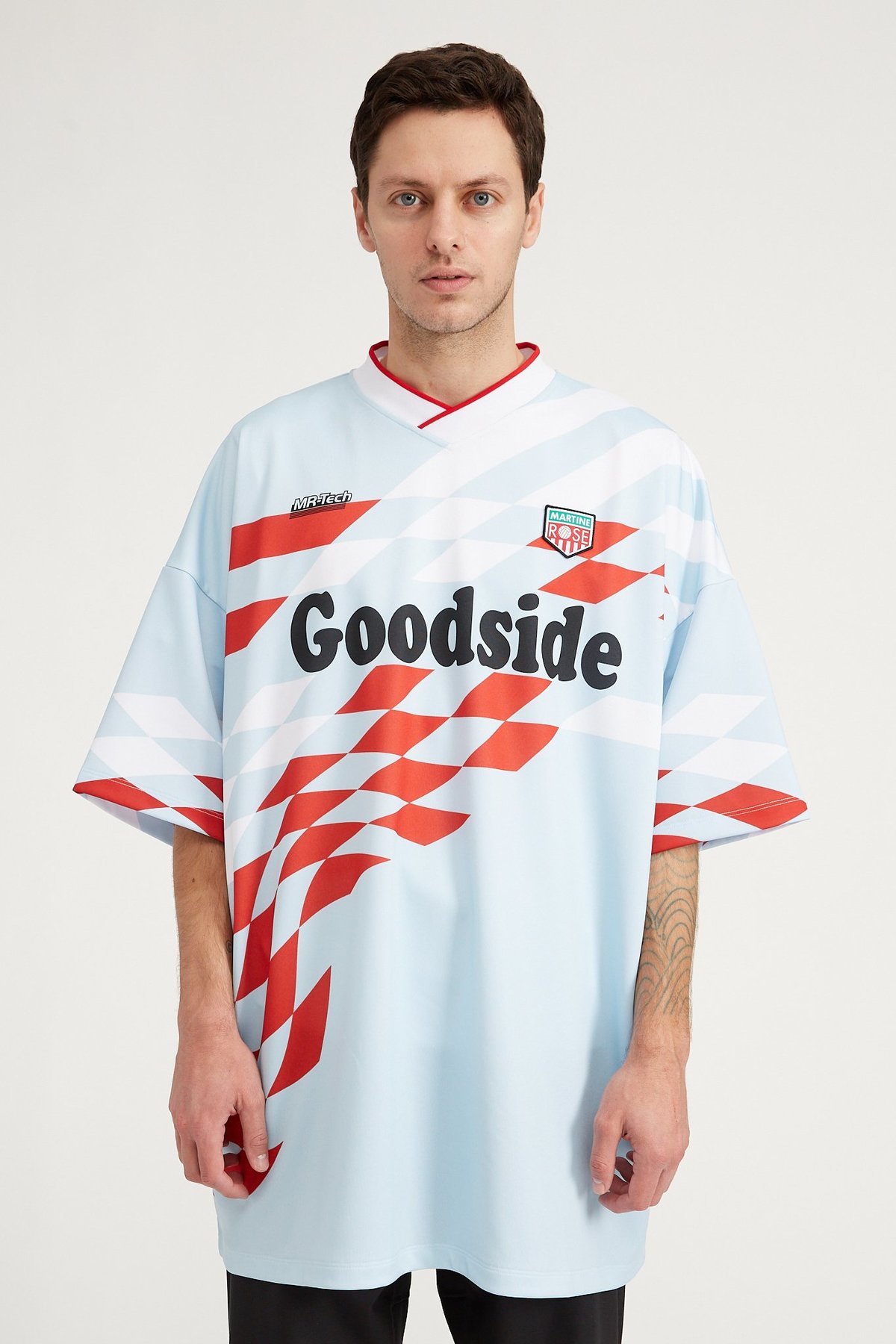 Martine Rose Oversized Football Shirt - Grey | Garmentory