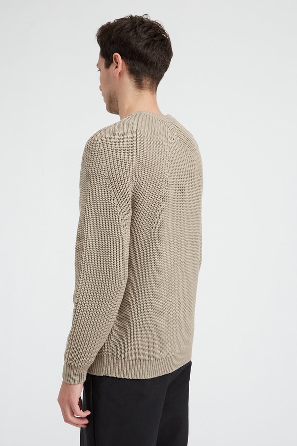 Batoner Signature Crew Neck Sweater - Beige | Garmentory