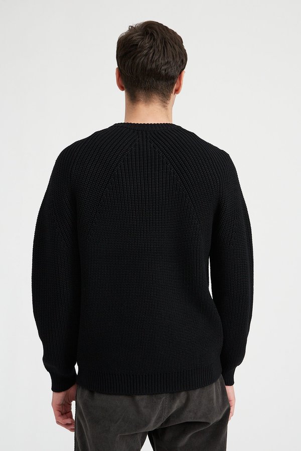 Batoner Signature Crew Neck Sweater - Black | Garmentory
