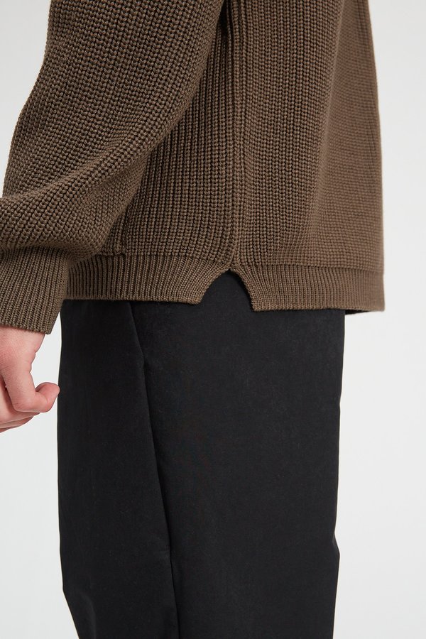 Batoner Signature Shawl Collar Cardigan - Brown | Garmentory
