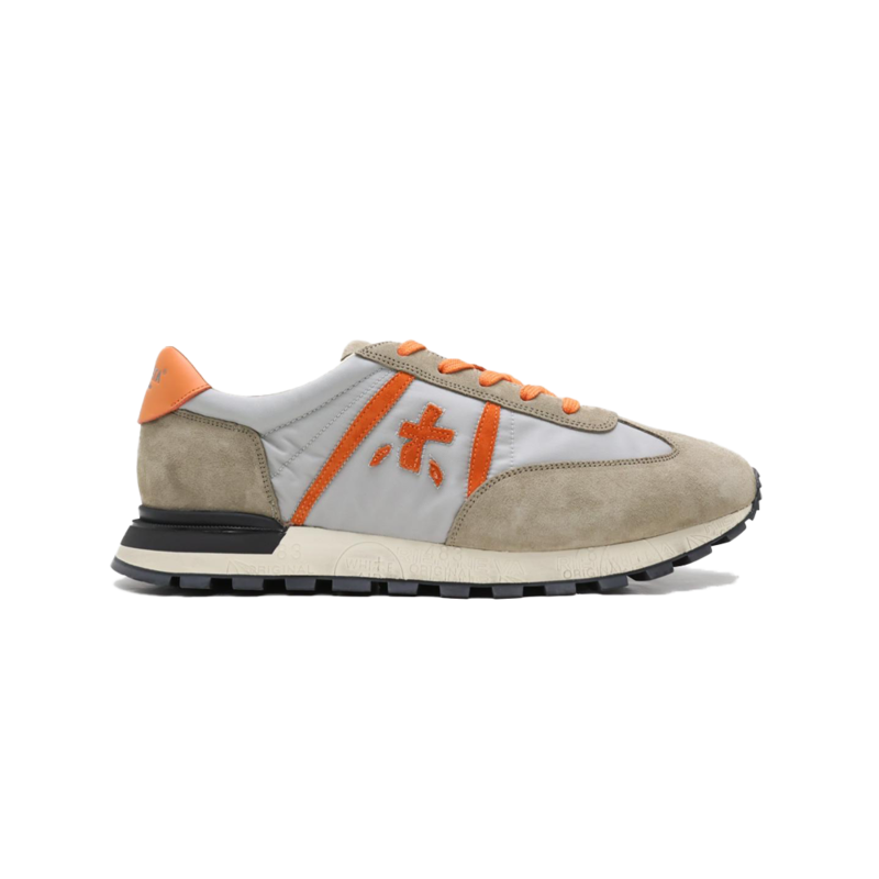 Premiata Johnlow Sneakers - Grey/Orange | Garmentory