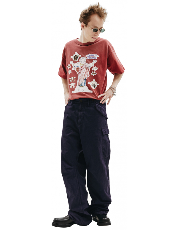 Visvim Eiger sanction pants DMGD - navy | Garmentory