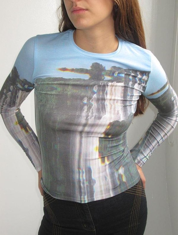 paloma wool アートプリント　トップス　正規品 Paloma Wool Victoria Top - Scanned Waterfall Print | Garmentory