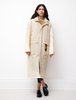 Auralee Super Light Airy Nylon Padded Coat - Ivory - Thumbnail 3