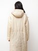 Auralee Super Light Airy Nylon Padded Coat - Ivory - Thumbnail 6