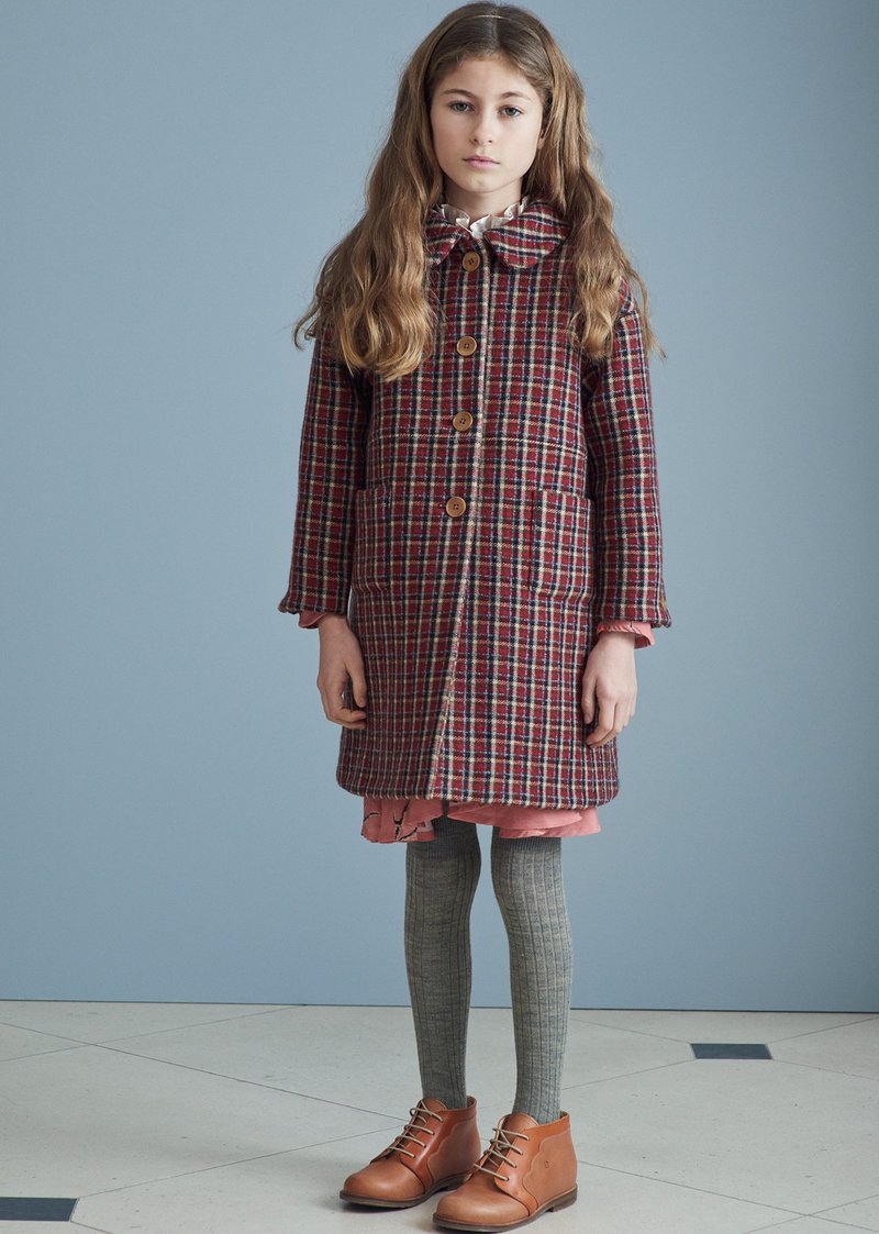 アウター CARAMEL CHEE COAT Kids Caramel Chee Coat - Red Check | Garmentory