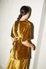 Datura Oro Silk Velvet Ava Top - Gold Green - Thumbnail 8