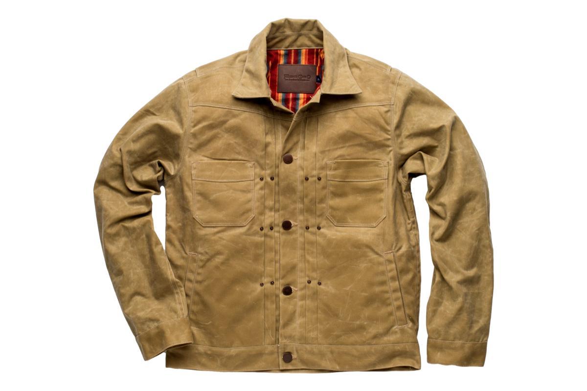 Riders Jacket Waxed Canvas Tobacco Garmentory