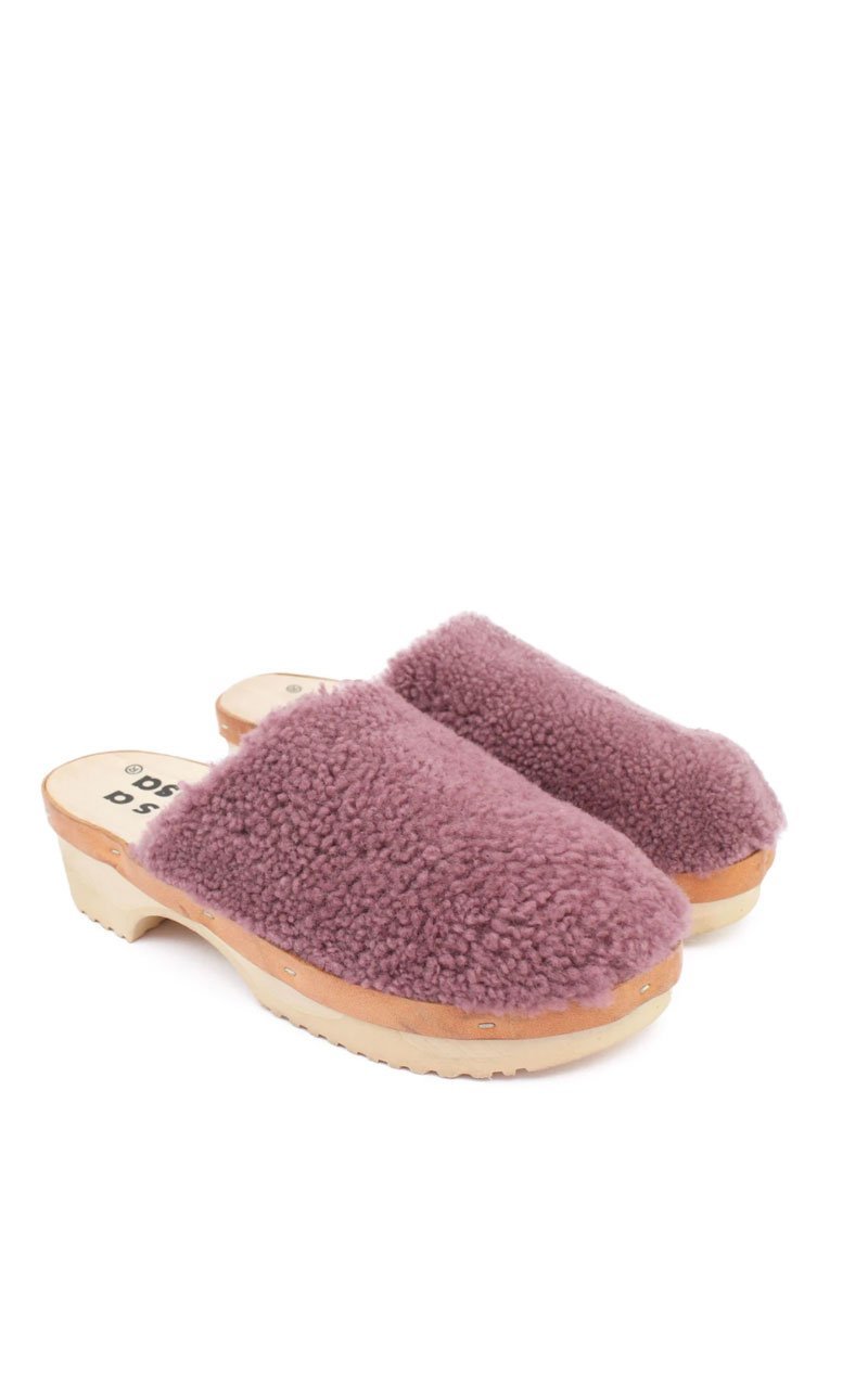 Rosa Mosa Icelandic Shearling clogs - Mauve