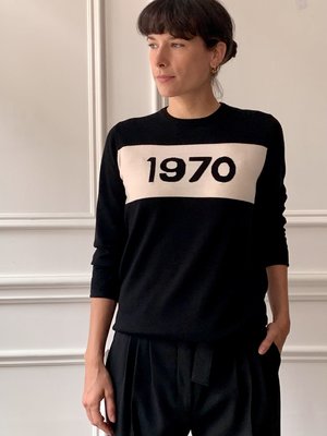 BELLA FREUD 1970 JUMPER sweater - BLACK | Garmentory