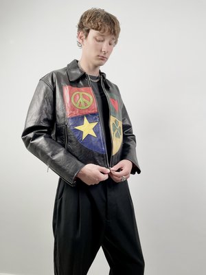 Moschino Jeans Late '80s/early '90s Leather Jacket | Garmentory