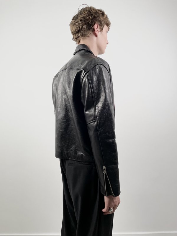 Moschino Jeans Late '80s/early '90s Leather Jacket | Garmentory