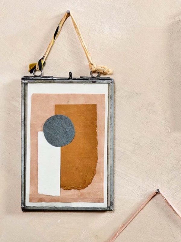 Nkuku Kiko Extra Large Portrait Frame Antique Brass Garmentory