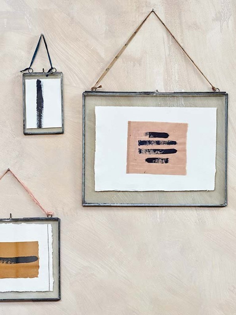 Nkuku Kiko Extra Large Portrait Frame Antique Brass Garmentory