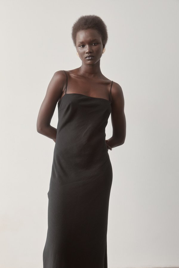 chinese dress ladies Lady Black Tie - Shayla Maxi Dress - Square Neckline Dress main image 0