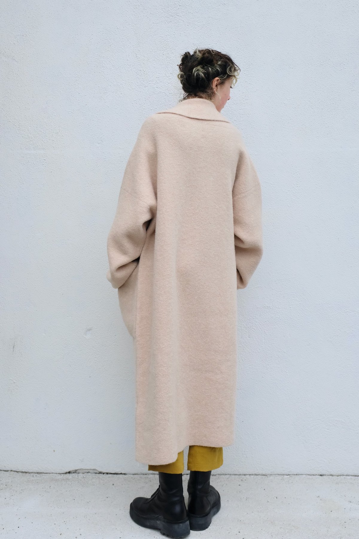 Lauren Manoogian Double Face Long Coat - Beige | Garmentory